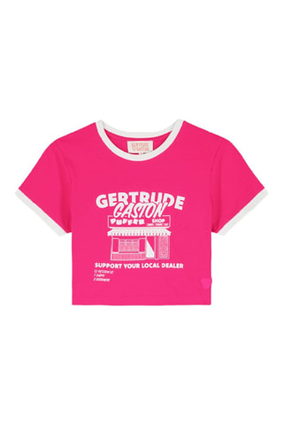 T-shirt cropped Renata - Fuchsia