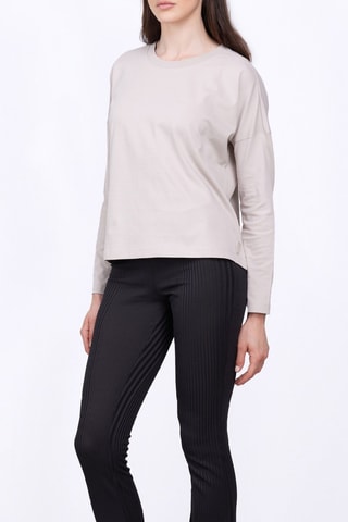 T-shirt Violette - Gris clair