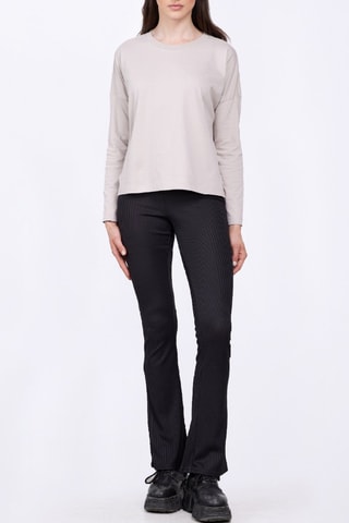 T-shirt Violette - Gris clair