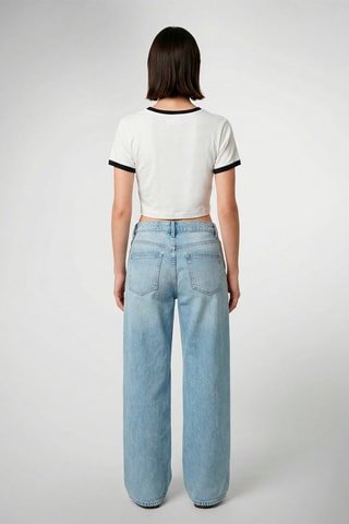 T-shirt cropped Renata - Blanc