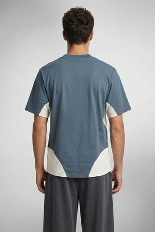 T-shirt mixte Garry - Gris et blanc