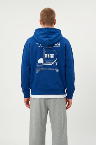 Sweat à capuche mixte Antocap - Bleu électrique