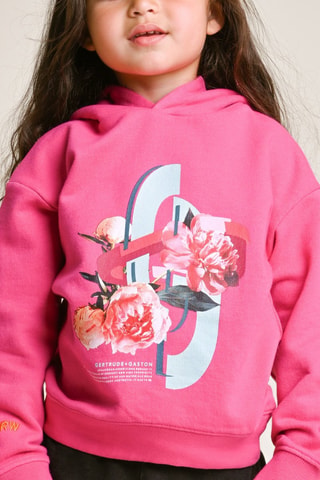 Sweat à capuche Little Charly - Fuchsia