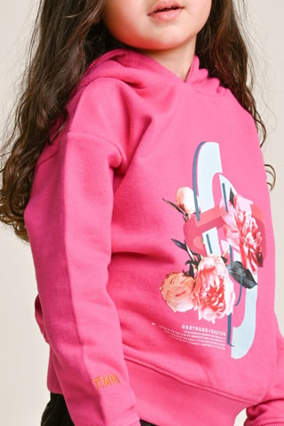Sweat à capuche Little Charly - Fuchsia