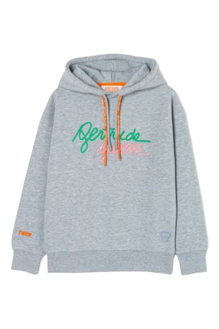 Sweat à capuche Little Charly - Gris chiné