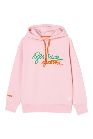 Sweat à capuche Little Charly - Rose poudré