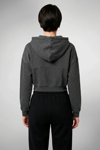 Sweat à capuche Amina - Anthracite chiné