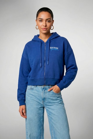 Sweat à capuche Amina - Bleu électrique