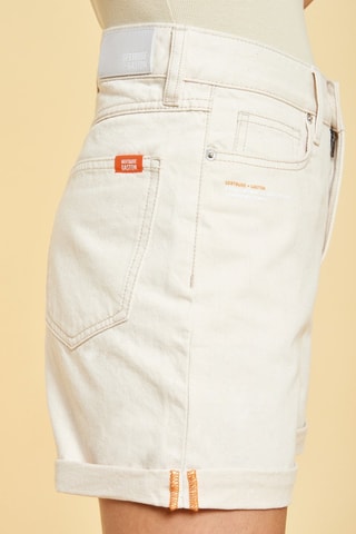 Short en jean taille haute Kimberley - Ecru