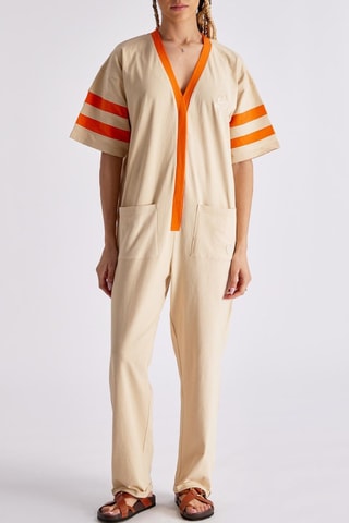 Combinaison Nora - Ecru et orange