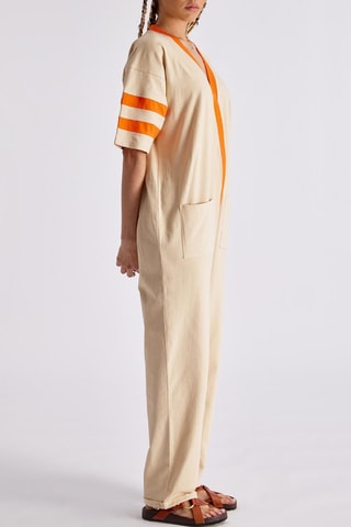 Combinaison Nora - Ecru et orange