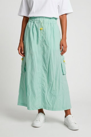 Jupe longue taille haute Denisa - Vert d’eau