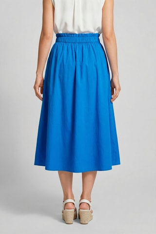 Falda midi de talle alto Jacky - Índigo