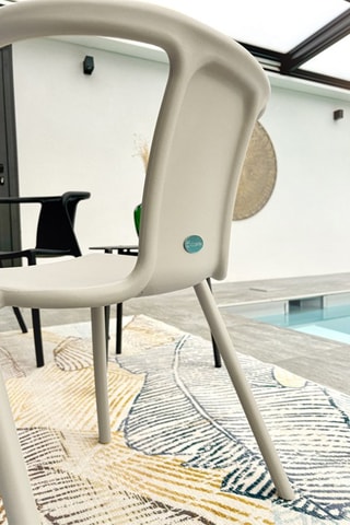 2 fauteuils de jardin empilables  Diego  -  Sable