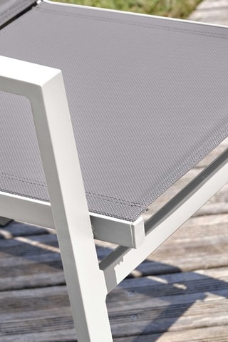 2 fauteuils Floride - Blanc et gris