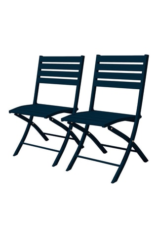 2 chaises pliables Marius - 46 x 41 x 82 cm