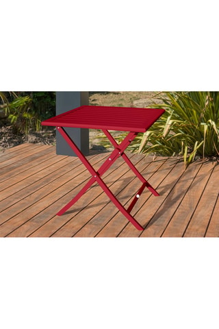 Guéridon 2 places de jardin pliable Marius - 70 x 70 x 73 cm