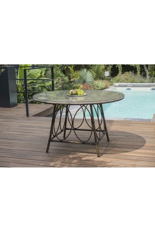 Table ronde 4 places Ushuaia - 125 x 125 x 74 cm
