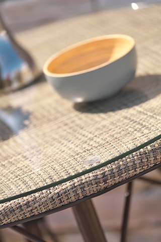 Table ronde 4 places Ushuaia - 125 x 125 x 74 cm