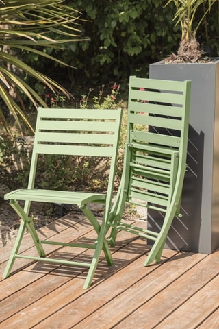 2 chaises pliables Marius - 46 x 41 x 82 cm