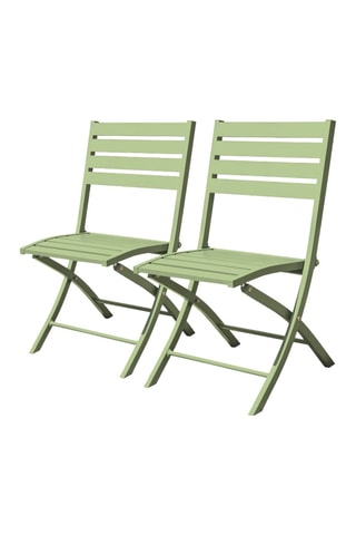 2 chaises pliables Marius - 46 x 41 x 82 cm
