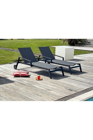 2 chaises longues Ibiza - 210 x 75 x 50 cm