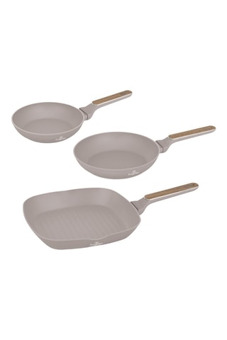 2 sartenes y grill Nordic - 20, 24, 28 cm