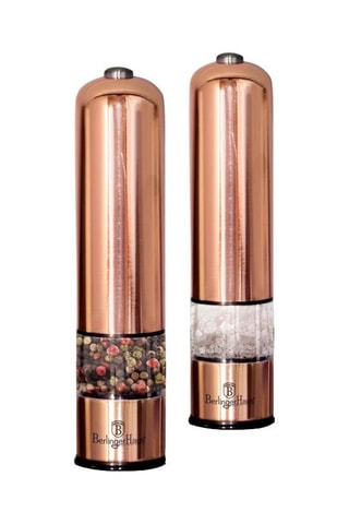 2 molinillos eléctricos de acero inoxidable y cerámica Metallic Line