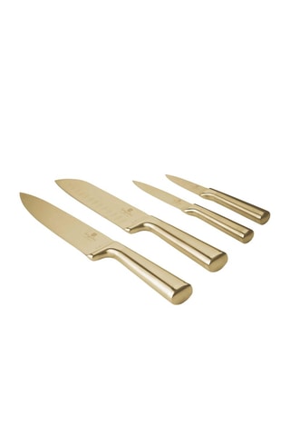 4 cuchillos de acero inoxidable