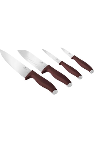 4 cuchillos de acero inoxidable