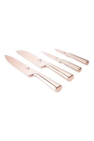 4 cuchillos de acero inoxidable