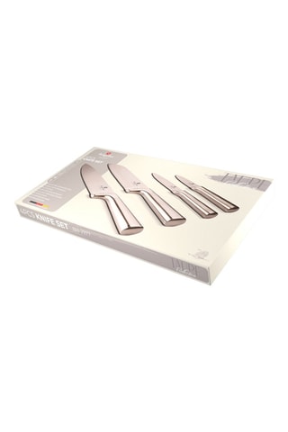 4 cuchillos de acero inoxidable