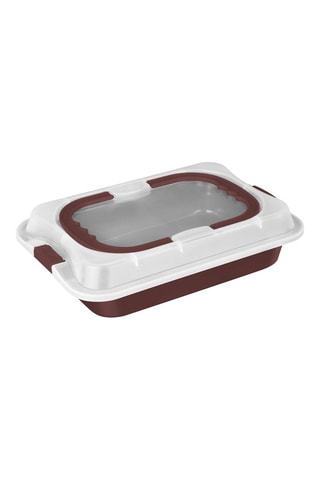 Asador alargado Matt Bordeaux Collection - 36,5 x 24,5 cm