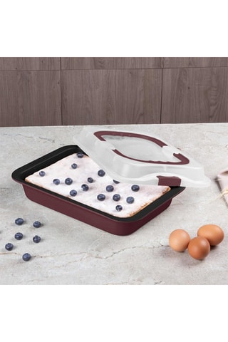 Asador alargado Matt Bordeaux Collection - 36,5 x 24,5 cm