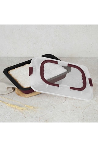 Asador alargado Matt Bordeaux Collection - 36,5 x 24,5 cm