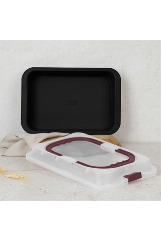 Asador alargado Matt Bordeaux Collection - 36,5 x 24,5 cm