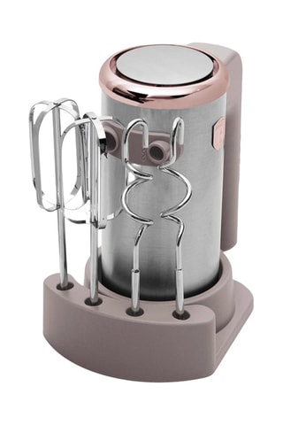 Batidora eléctrica de mano de acero inoxidable Taupe - 300 W - 5 velocidades