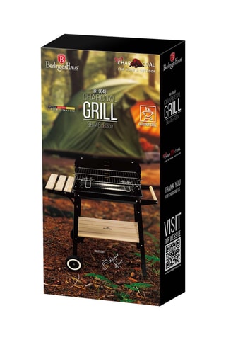 Barbacoa con carbón de madera -  48,6 x 28,6 cm