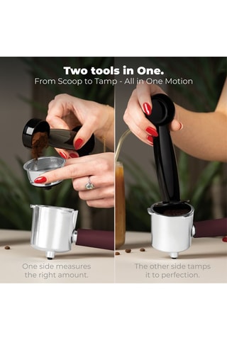 Cafetera de expreso 3 en 1 de acero inoxidable Leonardo Nordic - 1,2 l - 950 W