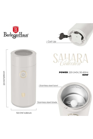Molinillo de café de acero inoxidable Sahara - 150 W