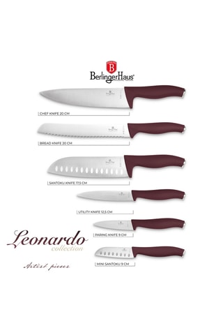 Cuchillos de acero inoxidable Leonardo - 6 piezas