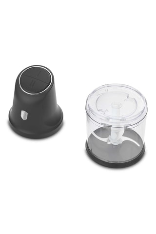 Robot de cocina de acero inoxidable Anthracite - 300 W - 2 velocidades