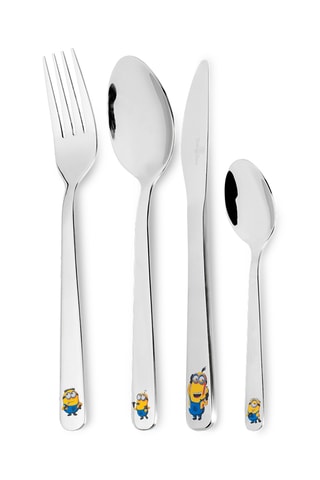 Cubertería de vaso de acero inoxidable Los Minions - 4 piezas