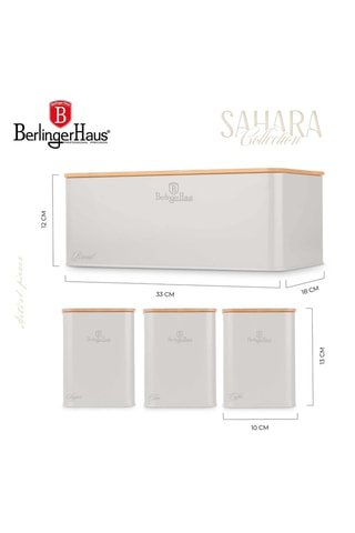 Fiambreras y tapa de bambú Sahara - 4 piezas