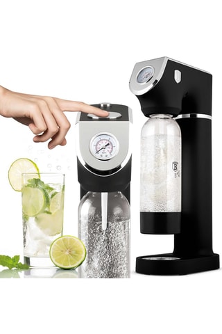 Máquina de agua con gas de acero inoxidable Black Vantage - 1 l