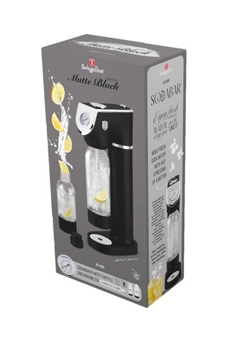 Máquina de agua con gas de acero inoxidable Black Vantage - 1 l