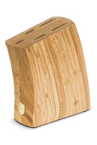 Cuchillos de acero inoxidable con soporte de bambú Sahara - 6 piezas