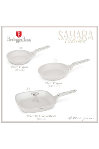 Batería de cocina Sahara Marble - 4 piezas