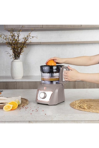 Robot de cocina de acero inoxidable Taupe - 500 W - 2 velocidades