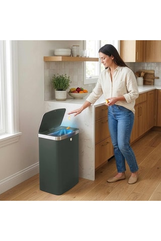 Papelera con sensor Matte Green - 60 l